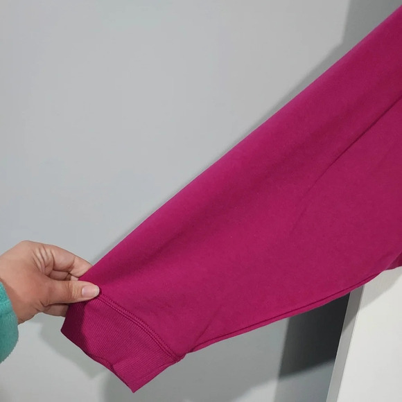 NWT Calvin Klein Performance Pink Terry Cozy Sweatshirt in Size 2X - Picture 7 of 11